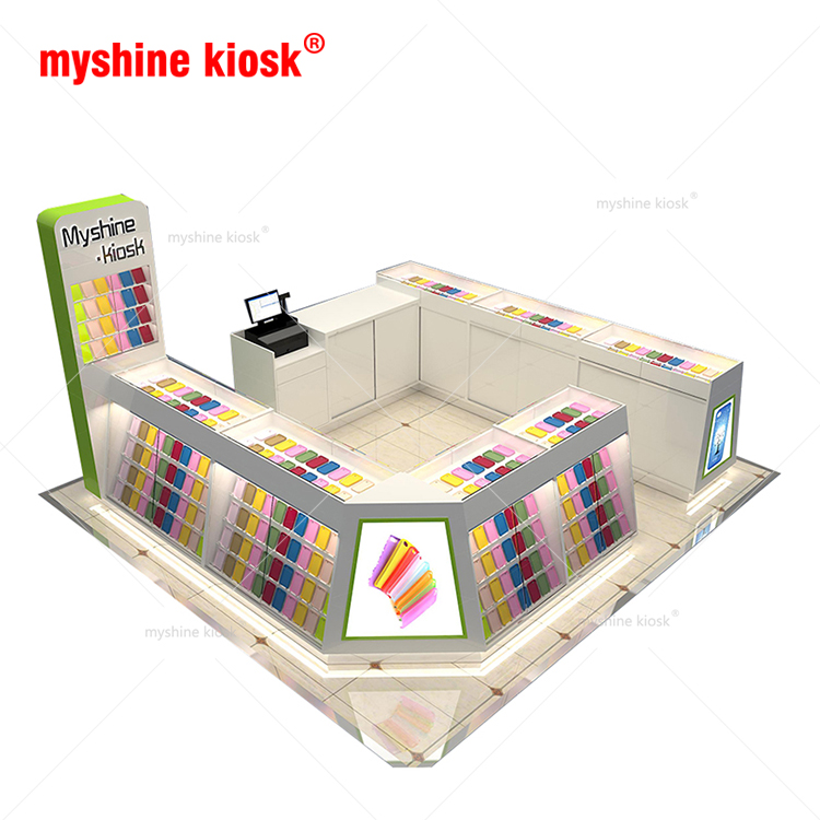 Retail Popular Cell Phone Accessories Kiosk for Shopping Mall