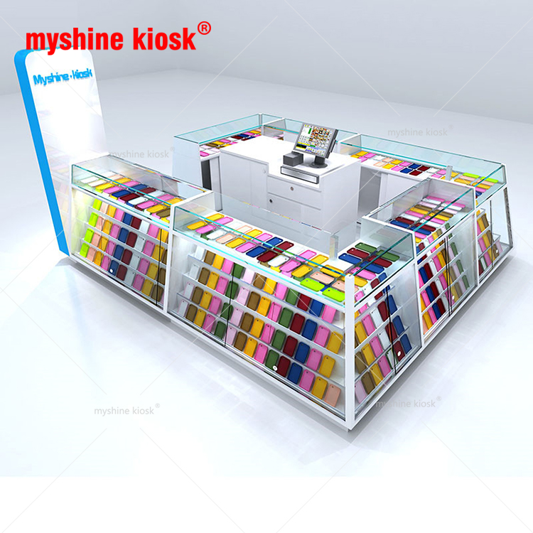 Cell phone accessories kiosk/mobile phone shop interior design/cell phone store design