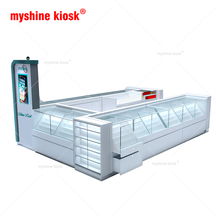 Phone Accessories Repairs Store Mobile Cell Phone Accessories Display Kiosk Design For Mall