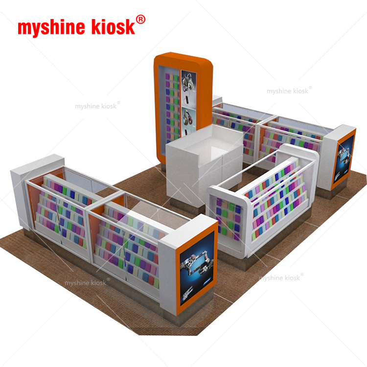 3d Design Retail Mobile Phone Accessories Kiosk Cell Phone Repair Kiosk