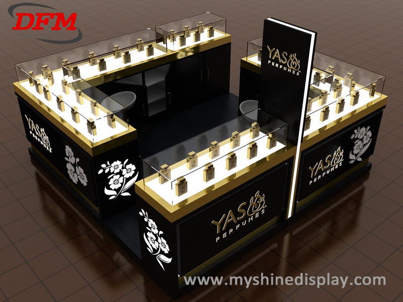 Perfume Glass Cabinet Display Mall Kiosk DFM-PEDD0025