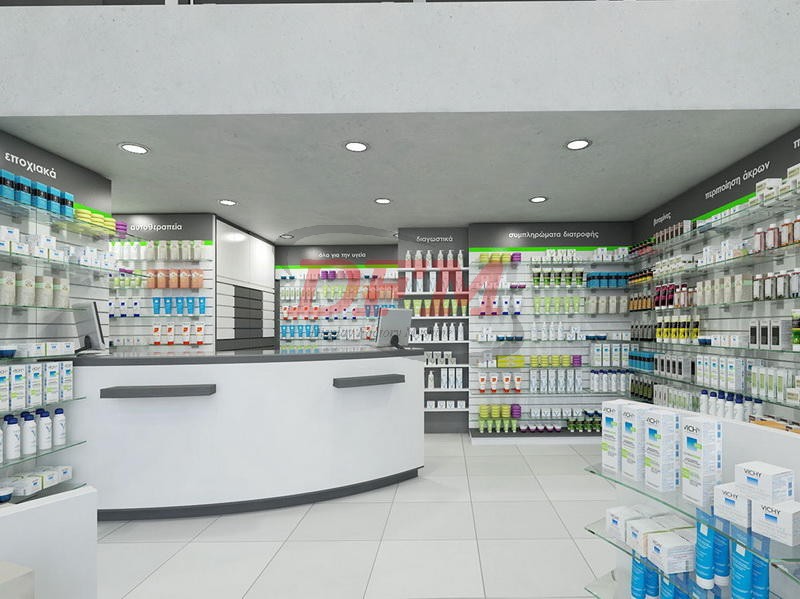 Pharmacy Shop Interior Furniture Design DFM-PHD0012