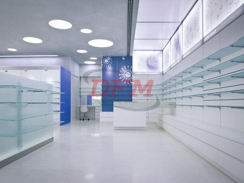 Pharmacy Shelving Units Decoration DFM-PHD0026